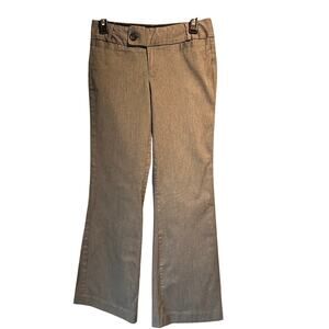 Banana Republic Size 2 Short wide leg Dress Pants Gray Office Professional